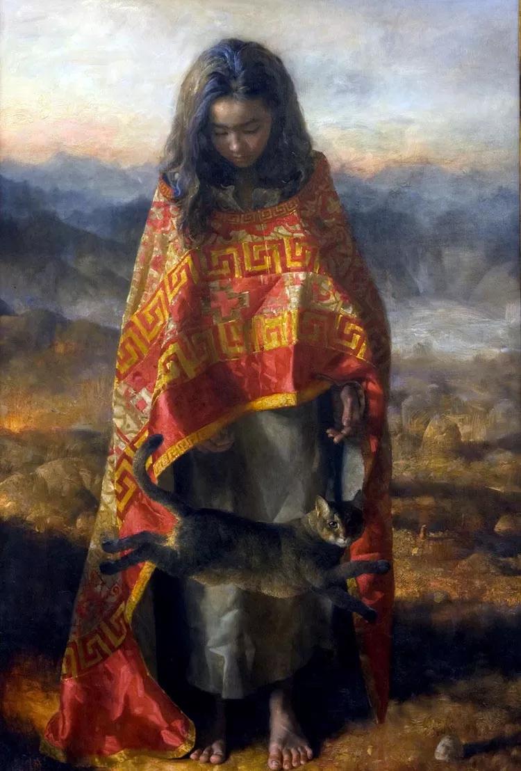 俄羅斯當(dāng)代油畫(huà)家的人物作品 