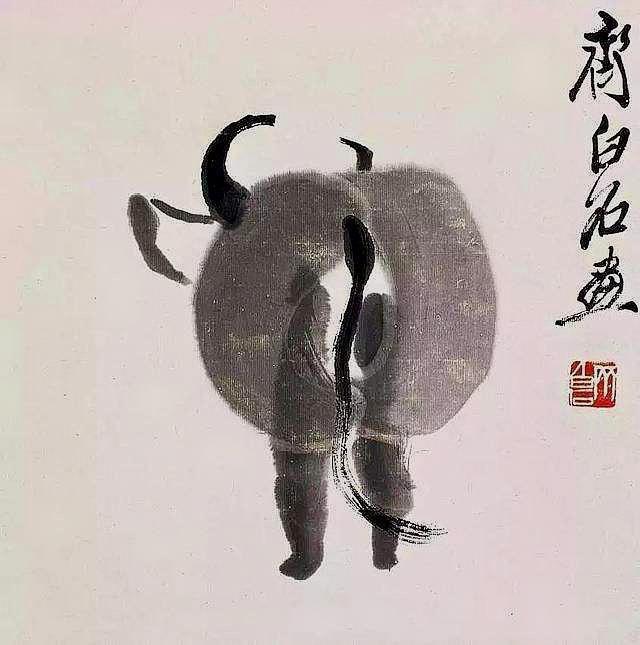 齊白石這幅畫賣2012萬，網(wǎng)友看不懂，專家：放大10倍看那皮鞭子 