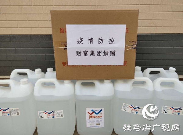 駐馬店市財富置業(yè)向張樓鎮(zhèn)疫情防護(hù)一線捐贈防護(hù)物資