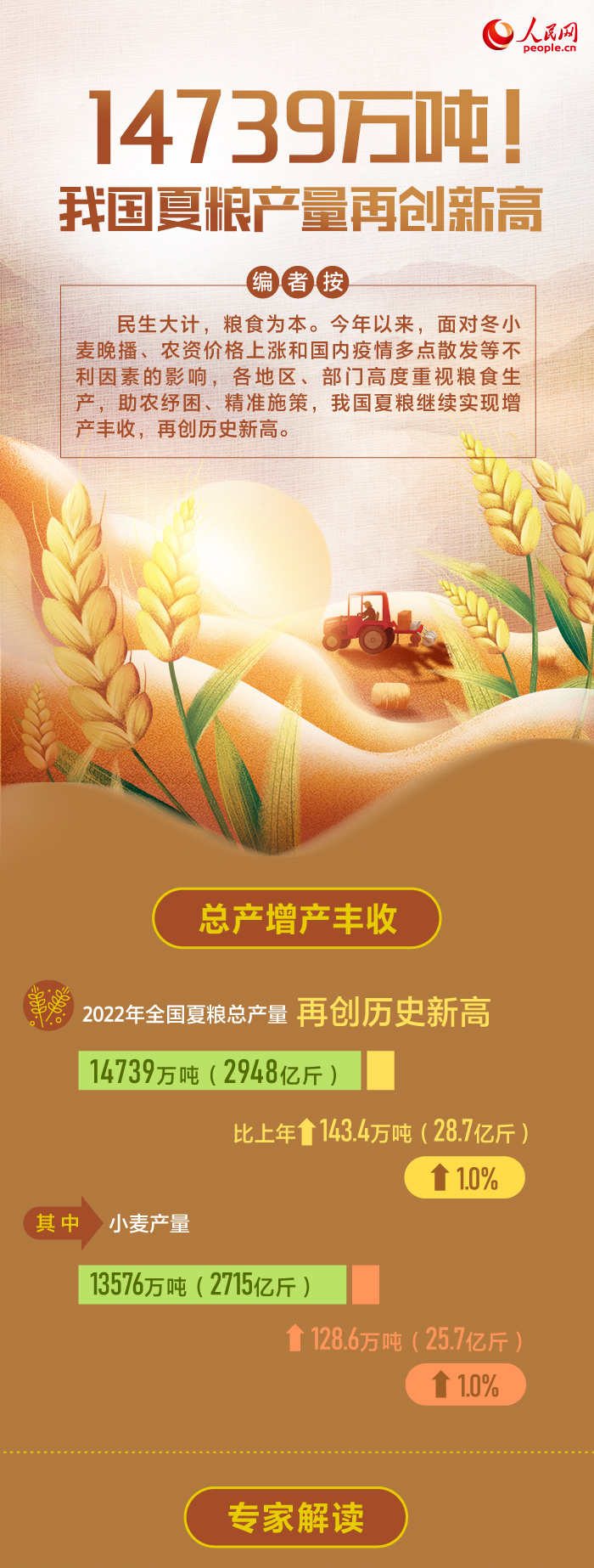 新聞數(shù)理化丨振奮人心！夏糧豐收筑牢糧食安全“壓艙石”