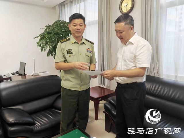 王軍走訪慰問全國人大代表、武警河南總隊(duì)駐馬店支隊(duì)支隊(duì)長趙恒