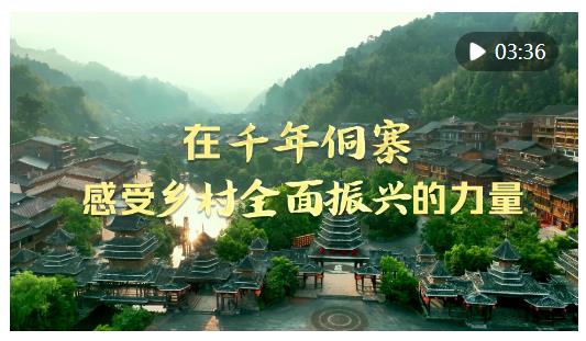 時(shí)政Vlog｜在千年侗寨，感受鄉(xiāng)村全面振興的力量