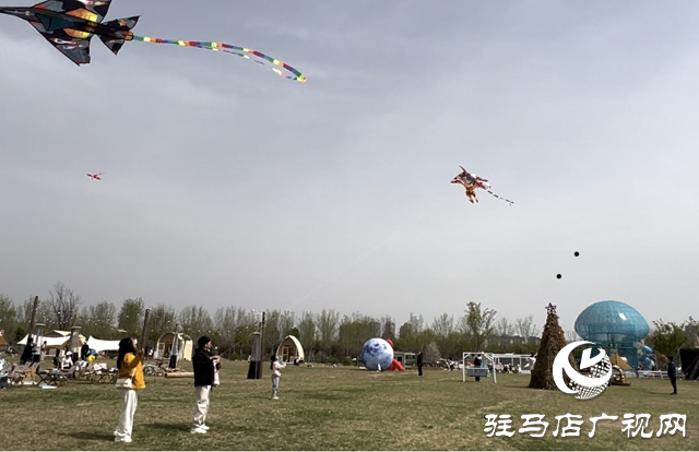 駐馬店：風(fēng)箏競技賽歡樂 親子共享春日時光