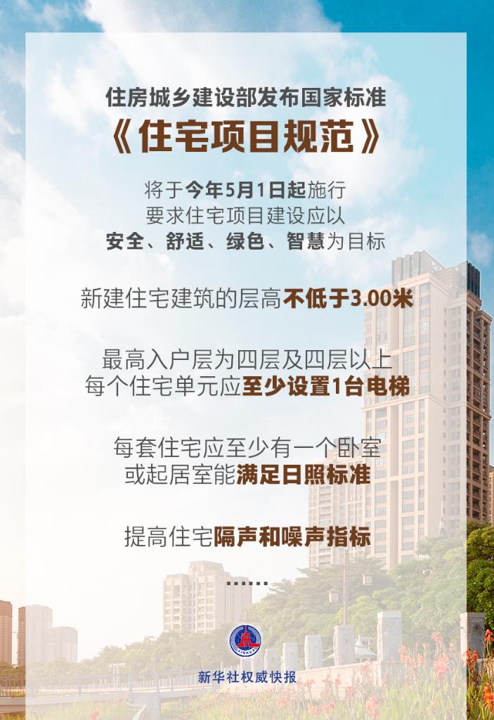 國家標準《住宅項目規(guī)范》落地，有哪些看點？
