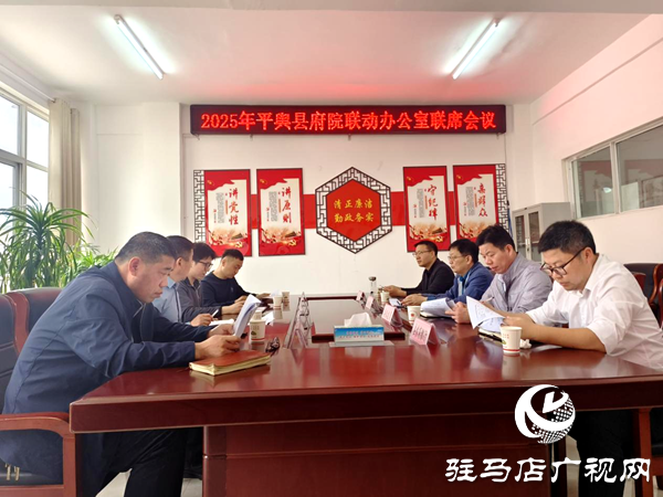 平輿縣府院聯(lián)動(dòng)辦公室組織召開(kāi)第三批重點(diǎn)事項(xiàng)聯(lián)席工作會(huì)