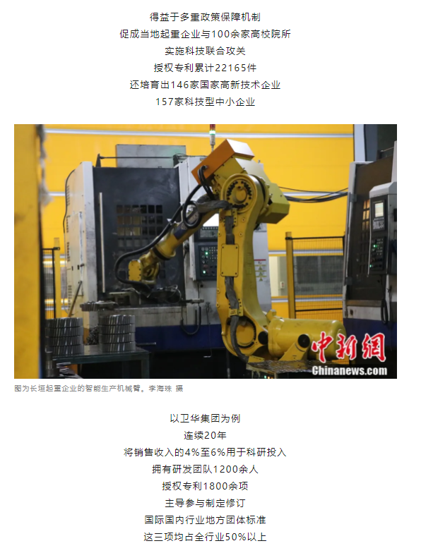 一把錘子敲出一個產業(yè)，這座豫北小城的起重機名揚海內外