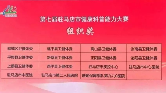 喜報(bào)！駐馬店市中醫(yī)院在第七屆駐馬店市健康科普能力大賽中喜獲佳績(jī)